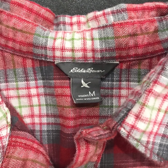 Eddie Bauer flannel shirt size M - Picture 3 of 6